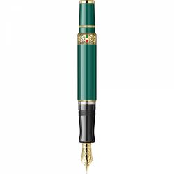 Stilou Aurora Dante LE Divina Comedia Green Gold Trim 18k Nib F