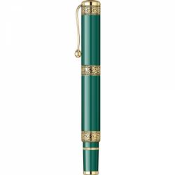 Stilou Aurora Dante LE Divina Comedia Green Gold Trim 18k Nib F