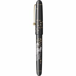 Stilou Namiki Nippon Art Collection Mt Fuji And Wave Gold Trim 14k Nib M 