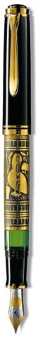 Stilou Pelikan Toledo M 900 Gold Trim 18k Nib F