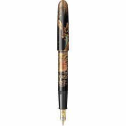 Stilou Namiki Yukari Royale Maki-e Night Scene Of Pavilion Black Trim 18K Nib M