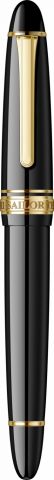 Stilou Sailor King Of Pens Resin Black Gold Trim 21k Nib M