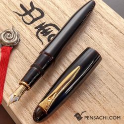 Stilou Platinum Izumo Akatame Gold Trim 18k Nib M