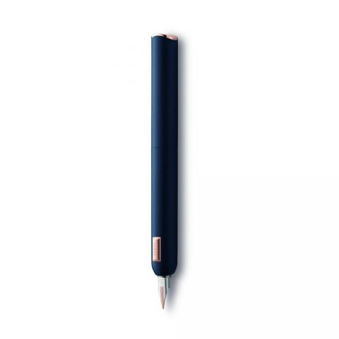 Stilou Lamy Dialog CC Dark Blue Gold Trim 14k Nib F