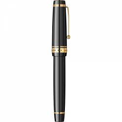 Stilou Pilot Custom Urushi Black Gold Trim 18k Nib FM 