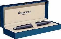 Stilou Waterman Carene Charcoal Grey Nichel Paladiu Trim 18k Nib M