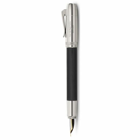 Stilou Graf von Faber Castell Bentley Ebony Platinum Trim 18k Nib F