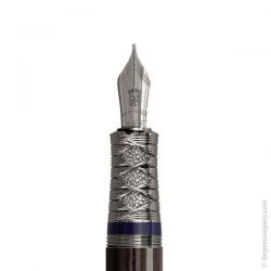 Stilou Graf von Faber Castell Pen of the Year 2019 LE Samurai Ruthenium Edition Ruthenium Trim 18k Nib F