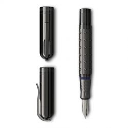 Stilou Graf von Faber Castell Pen of the Year 2020 LE Sparta Black Edition Gunmetal Trim 18k Nib M