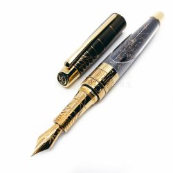 Stilou Caran D'ache Caelograph LE Sirius 20N - Hong Kong - Gold Trim 18K Nib M