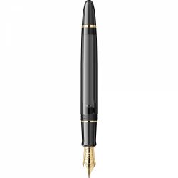 Stilou Pilot Custom 823 Transparent Black Gold Trim 14K Nib M