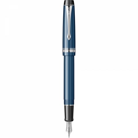 Stilou Pilot Heritage 91 Dark Blue Rhodium Trim 14k Nib M