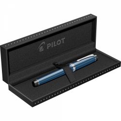 Stilou Pilot Heritage 91 Dark Blue Rhodium Trim 14k Nib M