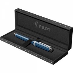 Stilou Pilot Heritage 91 Dark Blue Rhodium Trim 14k Nib M