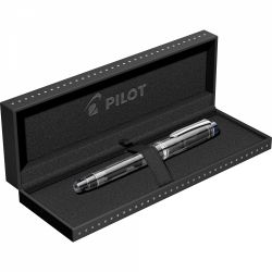 Stilou Pilot Heritage 92 Transparent Black Rhodium Trim 14K Nib M