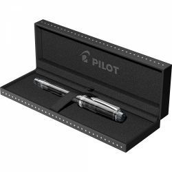 Stilou Pilot Heritage 92 Transparent Black Rhodium Trim 14K Nib M