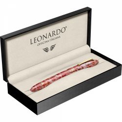 Stilou Leonardo Furore Ginger Gold Trim 14k Nib F 