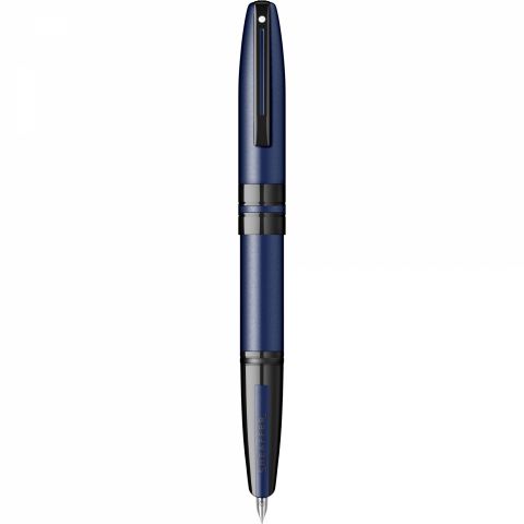 Stilou Sheaffer Icon Metallic Blue Black Trim Steel Nib F