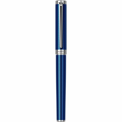 Stilou Sheaffer Intensity Engraved Translucent Blue Chrome Trim Steel Nib M