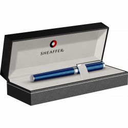 Stilou Sheaffer Intensity Engraved Translucent Blue Chrome Trim Steel Nib M