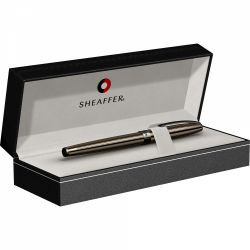 Stilou Sheaffer Sagaris Engraved Titanium Grey Gun Metal Trim Steel Nib M