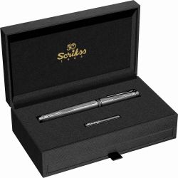 Stilou Scrikss Heritage Titanium Gun Metal Trim Steel Nib M